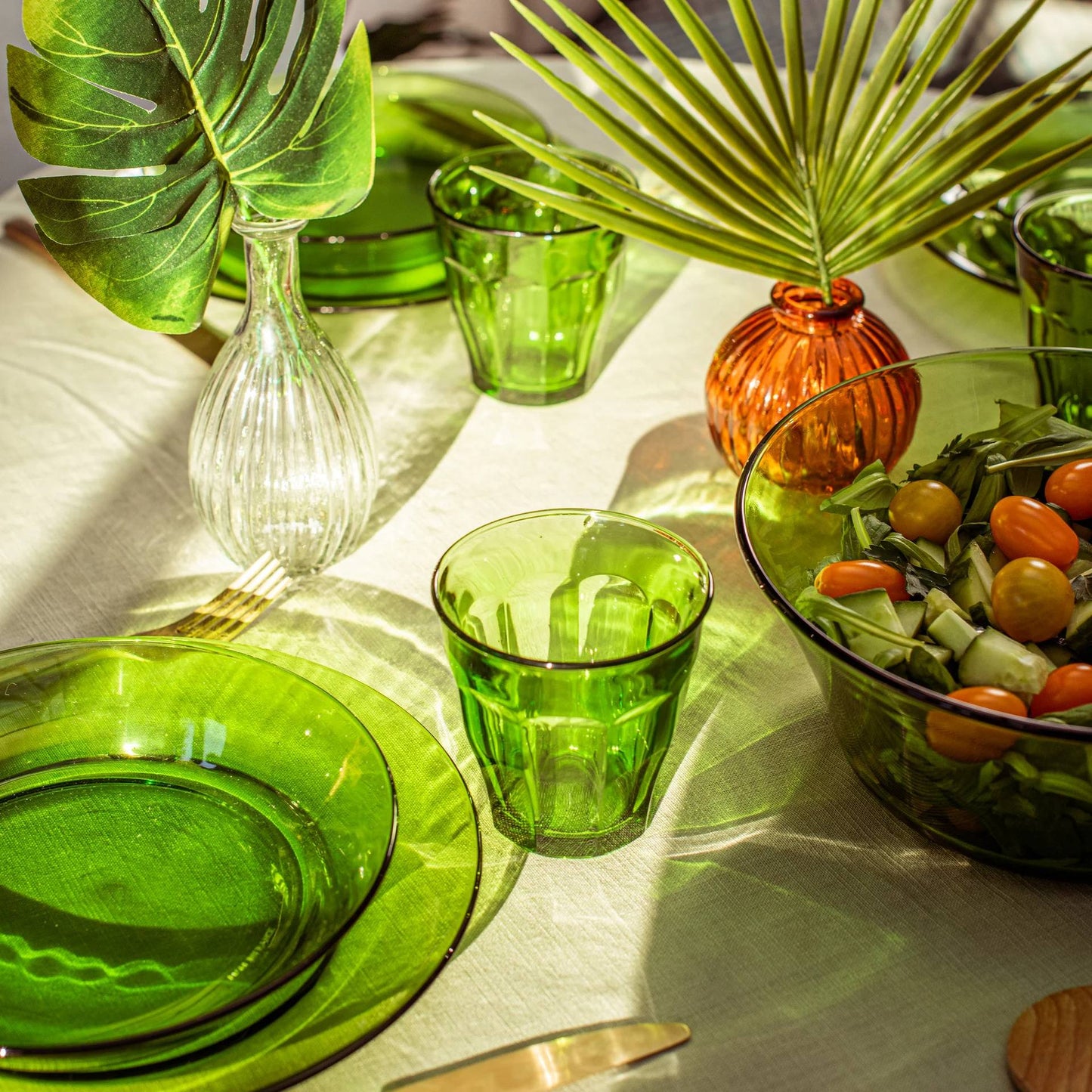 Le Picardie® Glass Tumbler (Set of 6), 25cL/8.375oz - Green