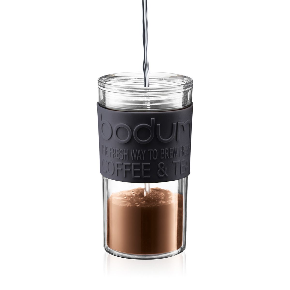 Travel Press Coffee Maker, 0.35L/12oz - Black