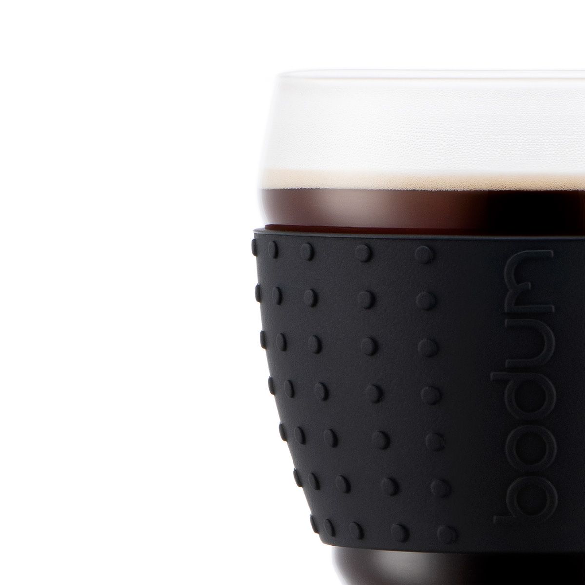 Pavina Glass with Silicone Band (Set of 2), 0.35L/12oz - Black