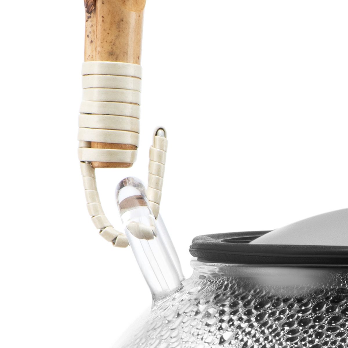 Assam Tea Pot with Bamboo Handle, 1.0L