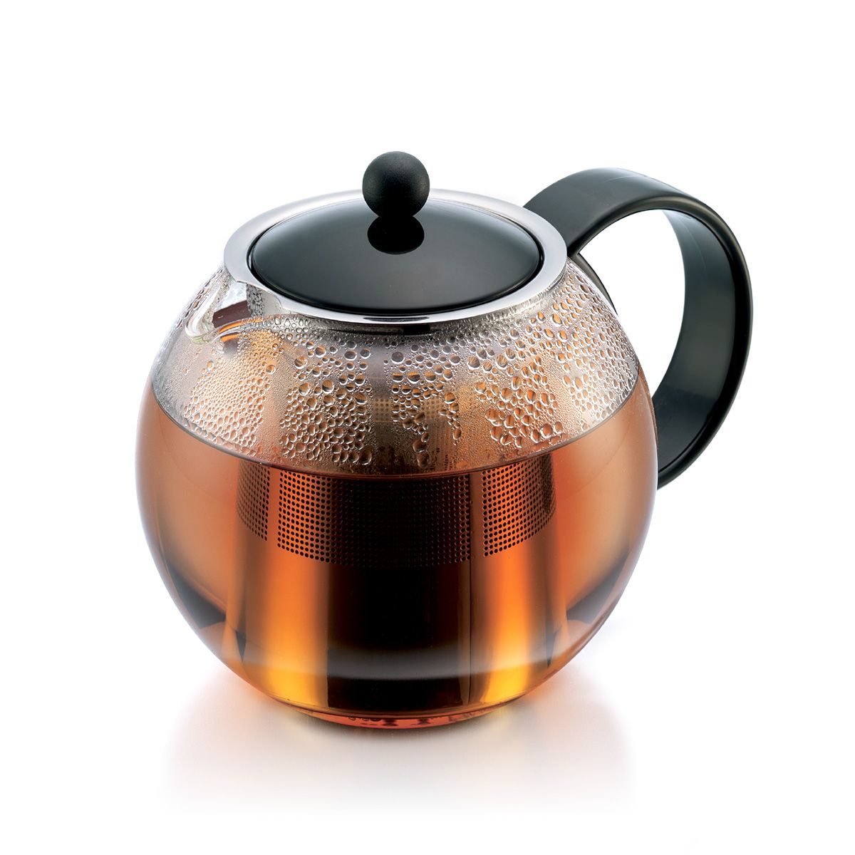 Assam Tea Press with Stainless Steel Filter, 1.0L/34oz - Black