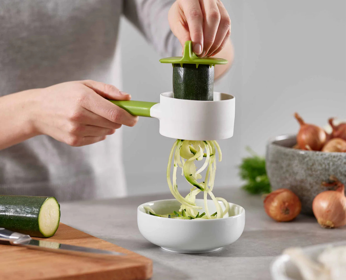 Spirogo Compact Hand-Held Spiralizer - Green