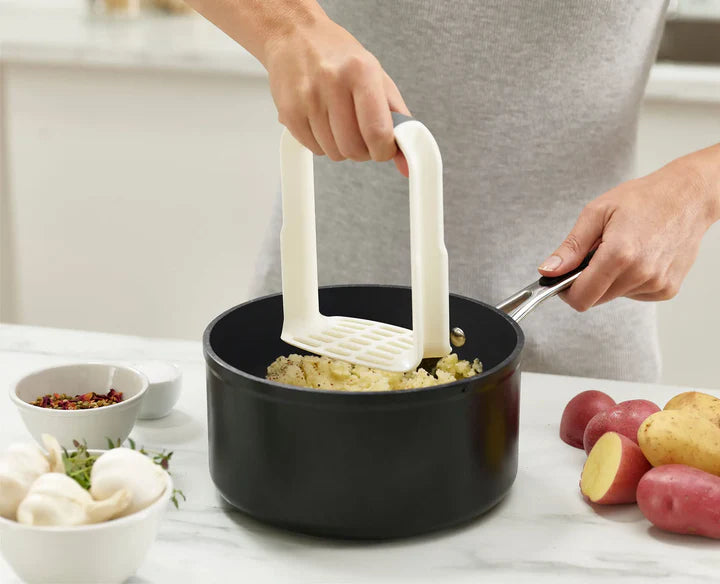 Easy-Mash Potato Masher - White