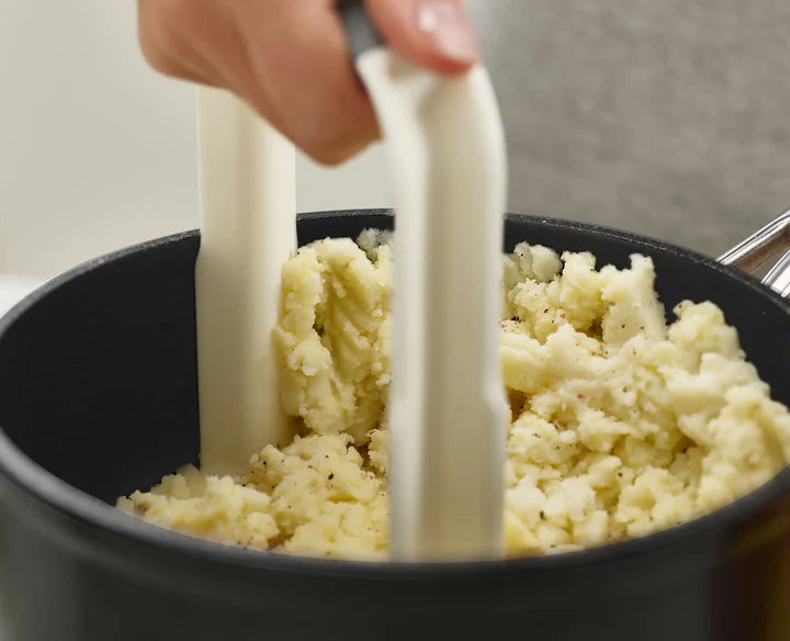 Easy-Mash Potato Masher - White