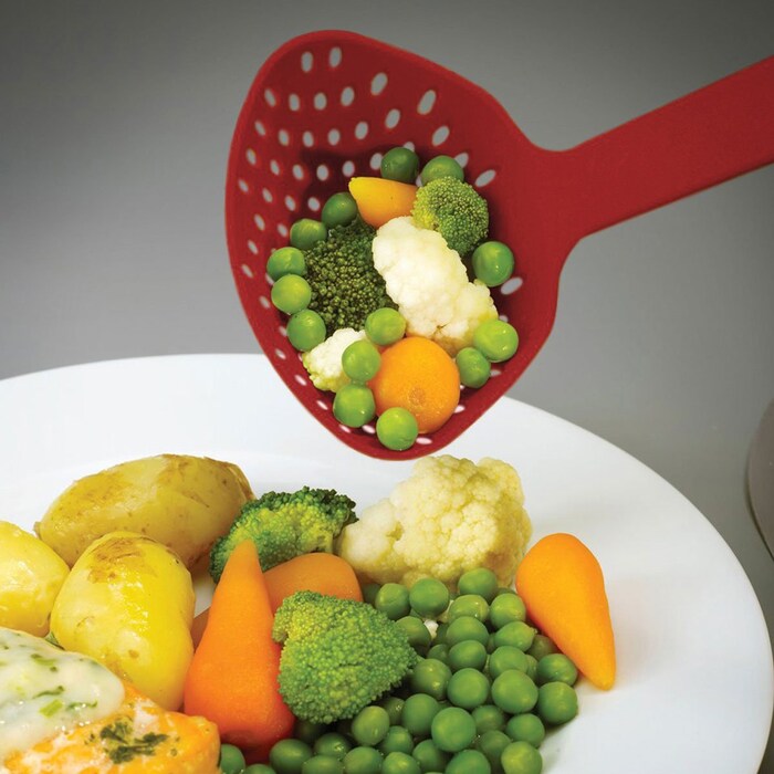 Scoop Straining Ladle - Red