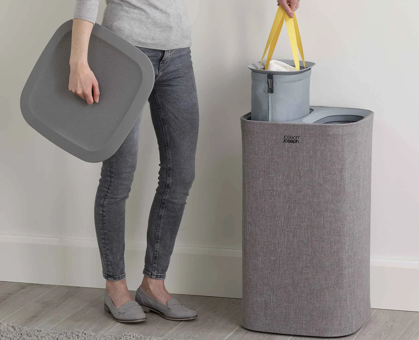 Tota Laundry Separation Basket 60L - Grey