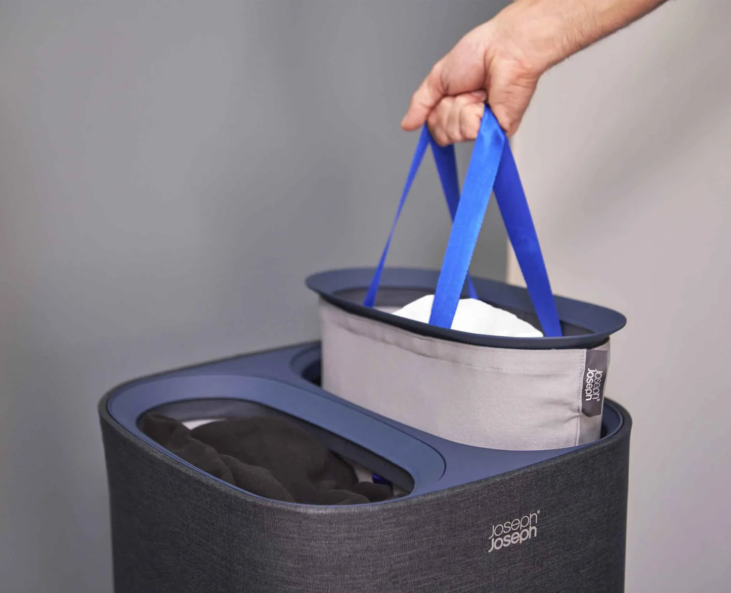 Tota Laundry Separation Basket 60L - Carbon Black