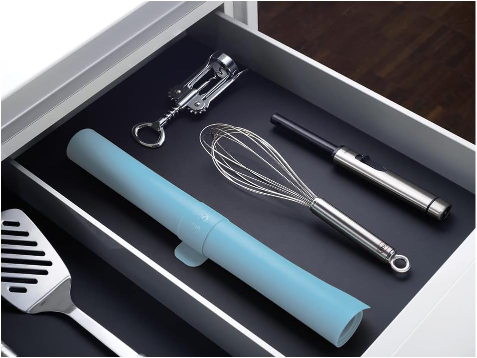 Roll-Up Silicone Pastry Mat - Blue