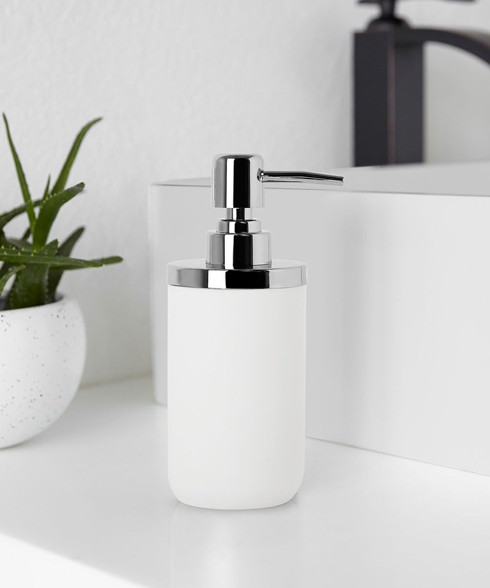 Junip Soap Sanitizer & Dispenser - Chrome/White