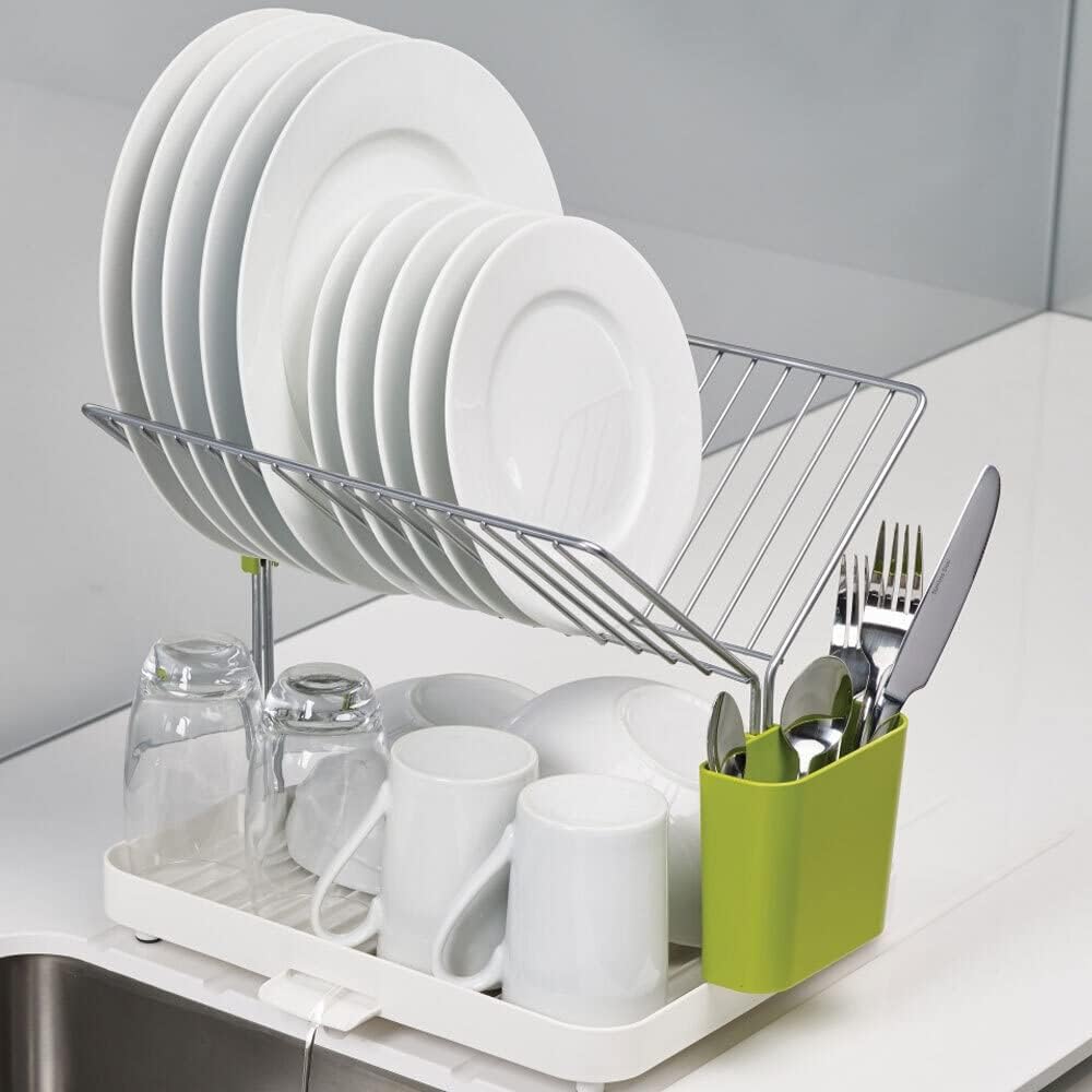 Y-Rack 2-Tier Dish Rack - White