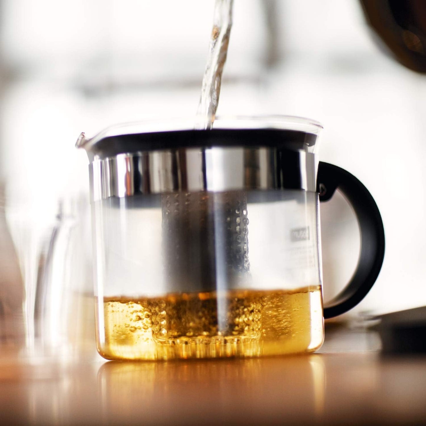 Bistro Nouveau Tea Pot, 1.0L/34oz - Black