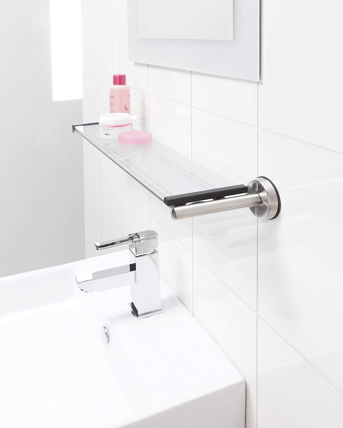 Bathroom Shelf - Brilliant Steel