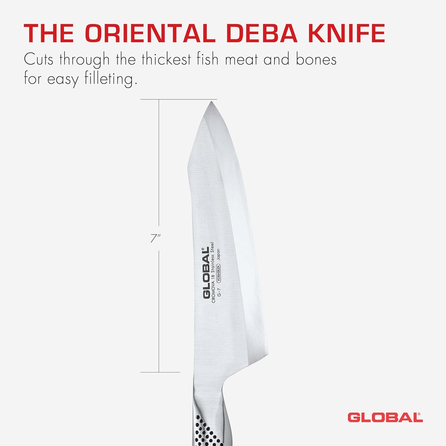 Oriental Deba Knife (Right Side) - 18cm (G-7R)