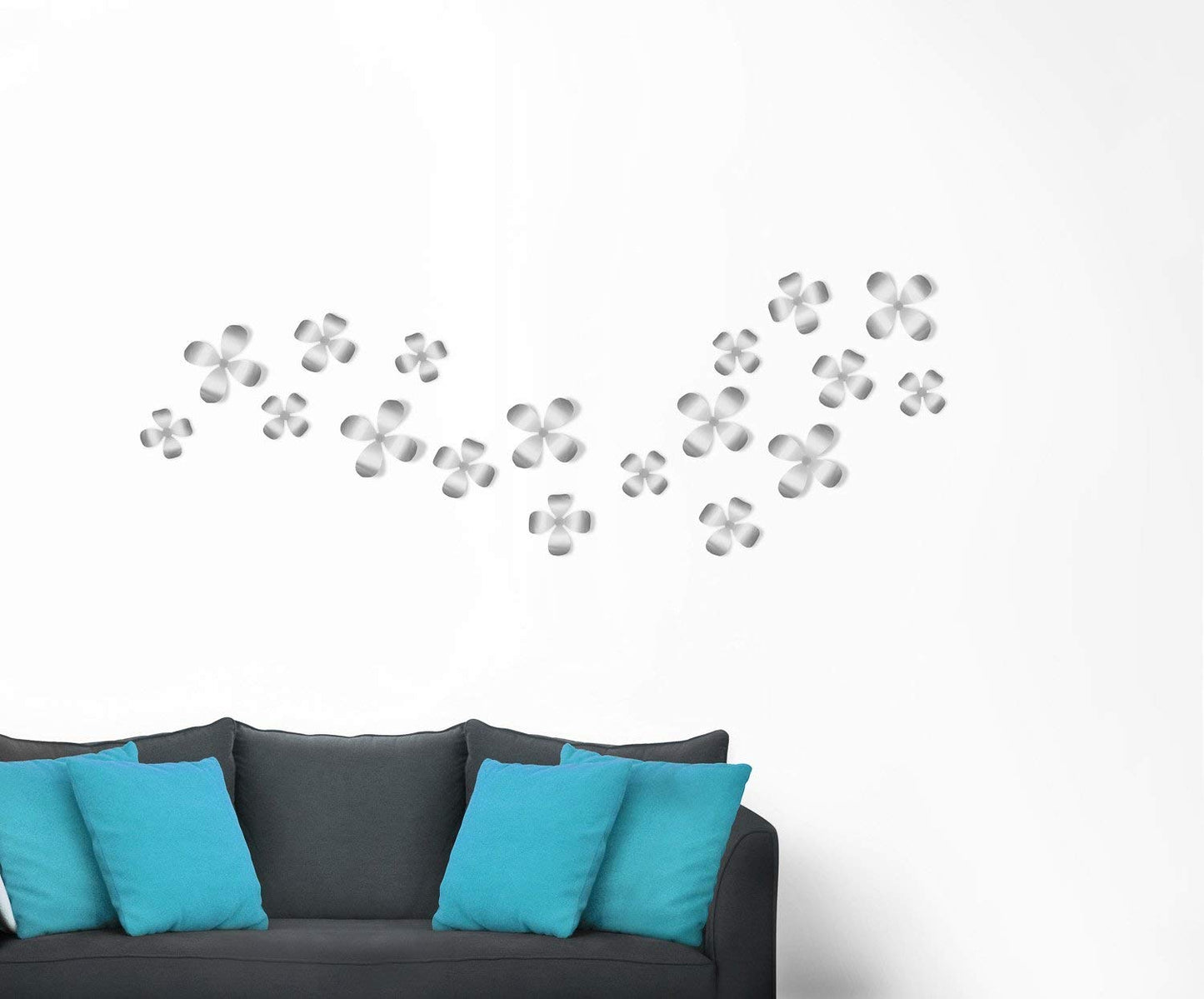 Metal Wallflower (Set of 9) - Nickel