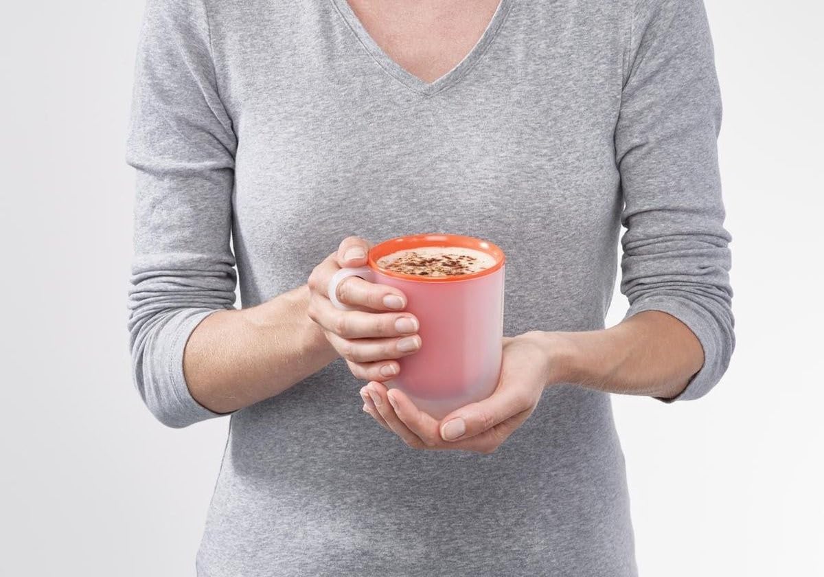 M-Cuisine Cool Touch Microwave Mug (Set of 2) - Orange