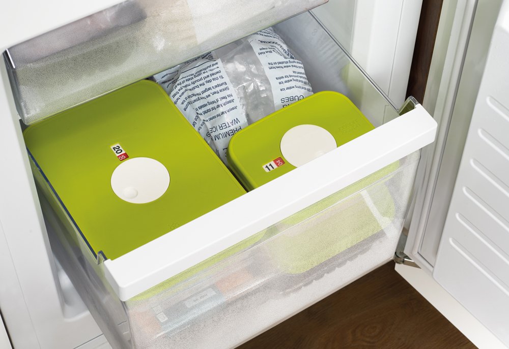 Dial Storage Container with Datable Lid Rectangular 1L