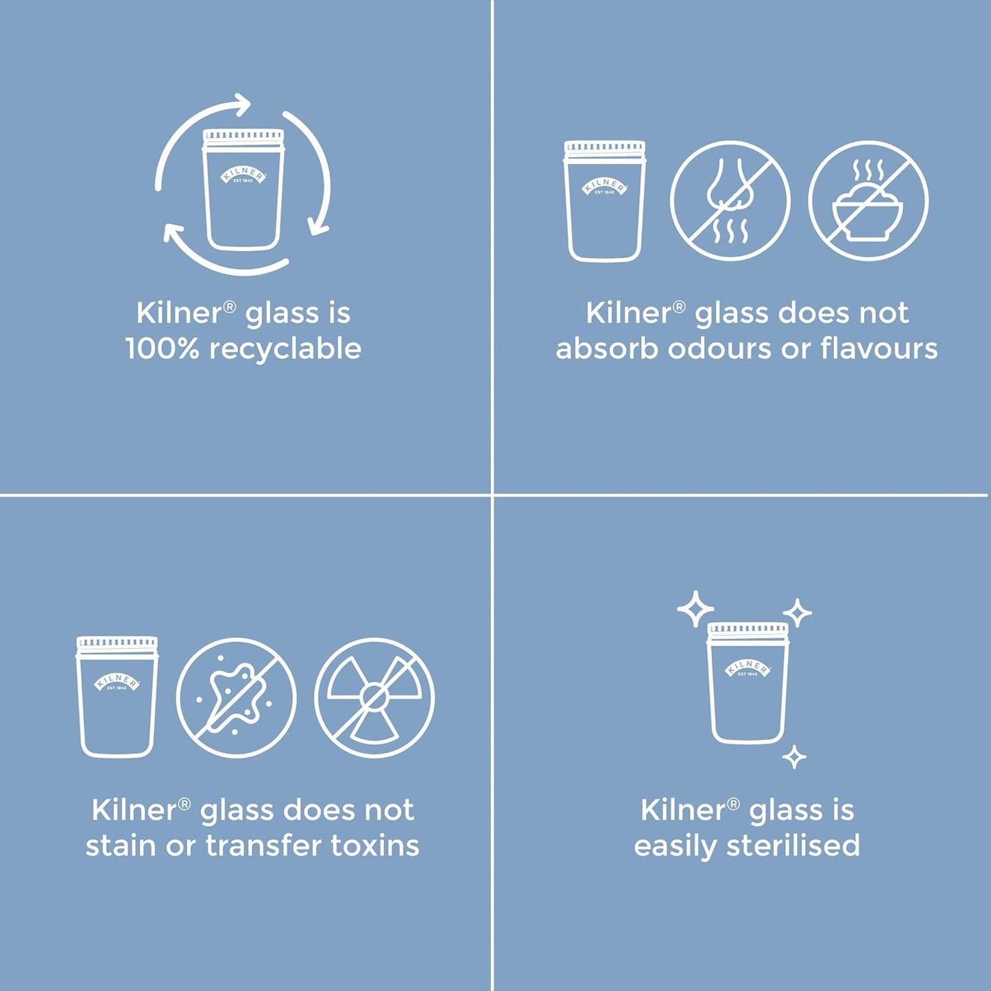 Wide Mouth Preserve Jar, 1L