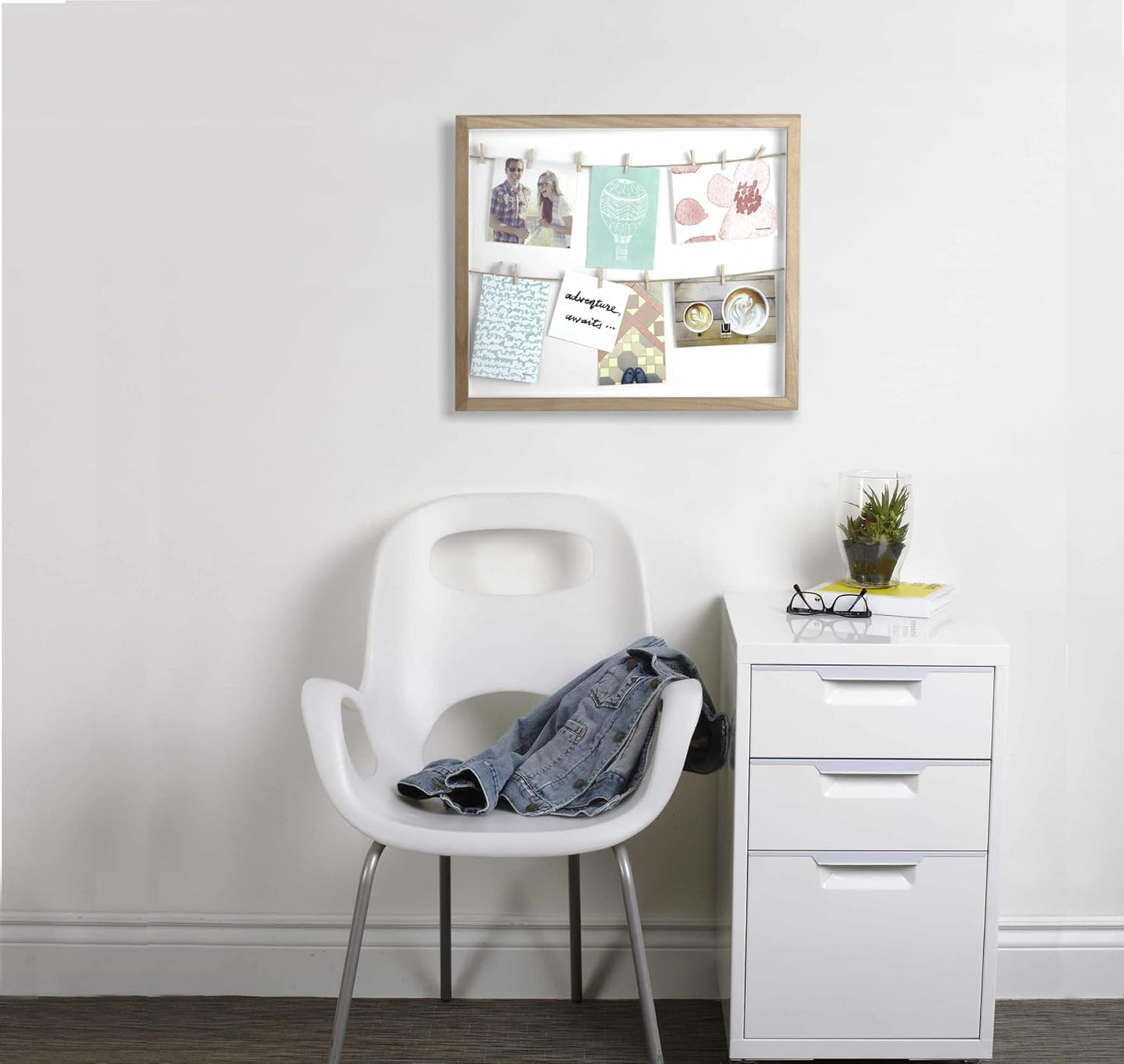 Clothesline Photo Display - Natural