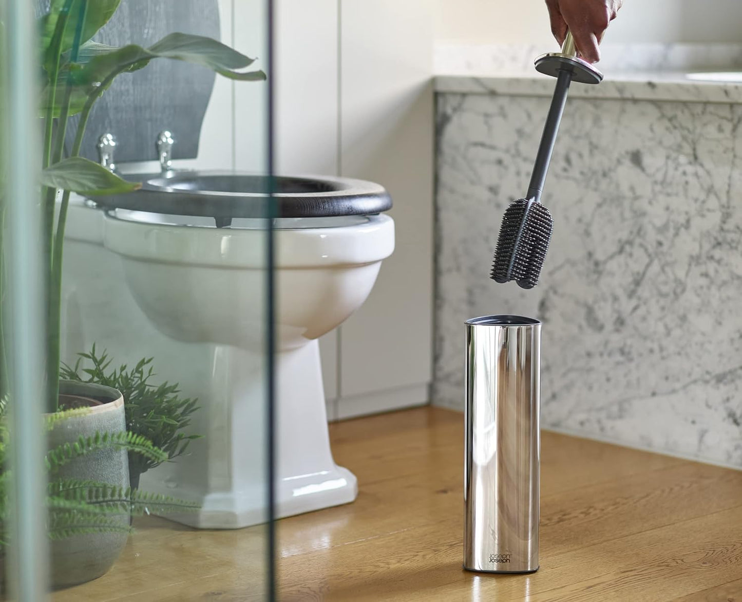 Flex 360 Luxe Toilet Brush - Steel