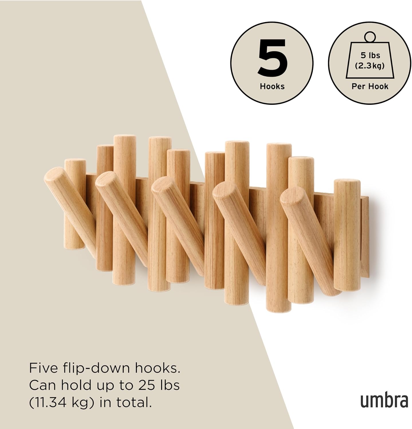 Picket Rail Hook - Natural