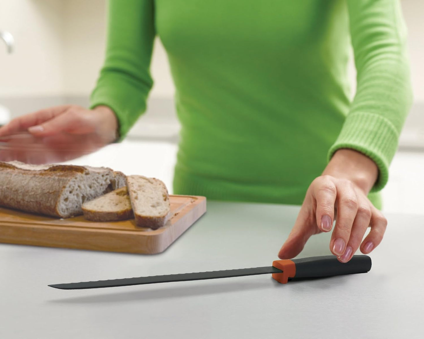 Elevate 8" Bread Knife - Orange