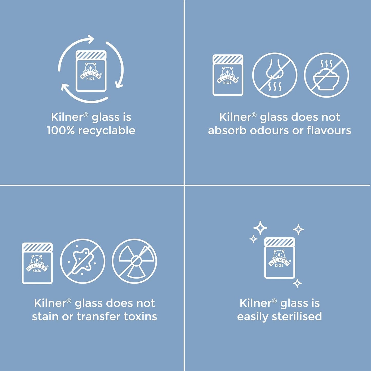 Kids Jars (Set of 6), 190mL