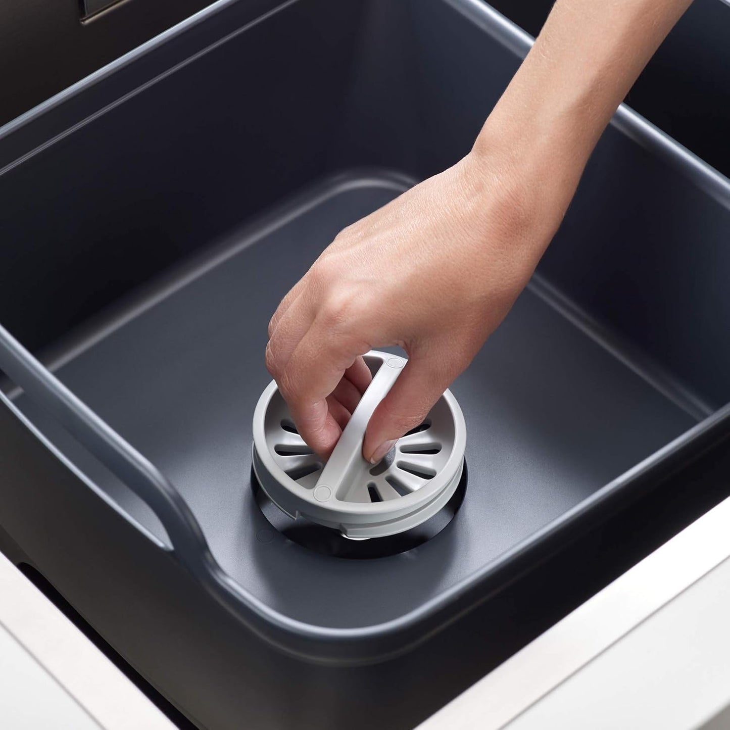 Wash&Drain Store Washing-Up Bowl - Grey