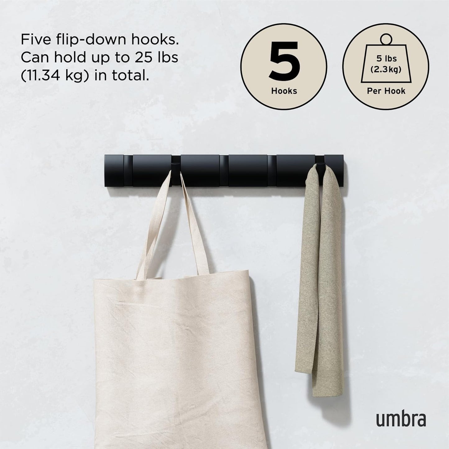 Flip 5 Hook - Black