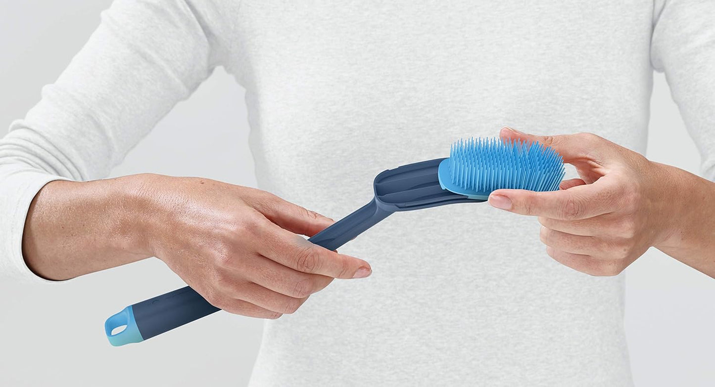 Cleantech Washing-Up Brush & Scrubber Set - Blue