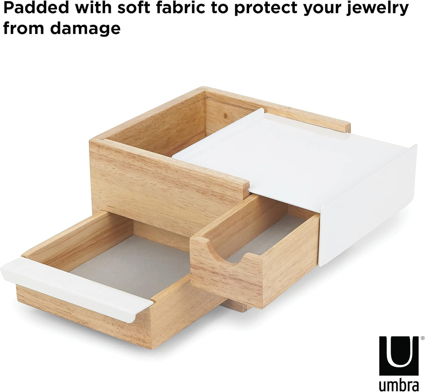 Mini Stowit Jewelry Box - Natural/White