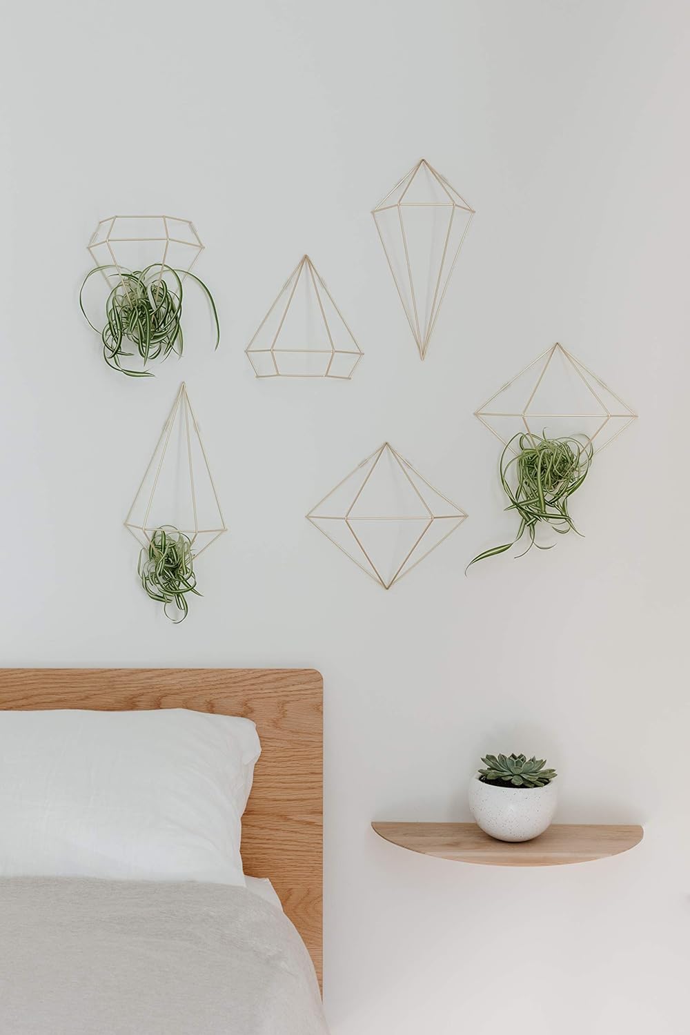 Prisma Wall Decor (Set of 6) - Matte Brass
