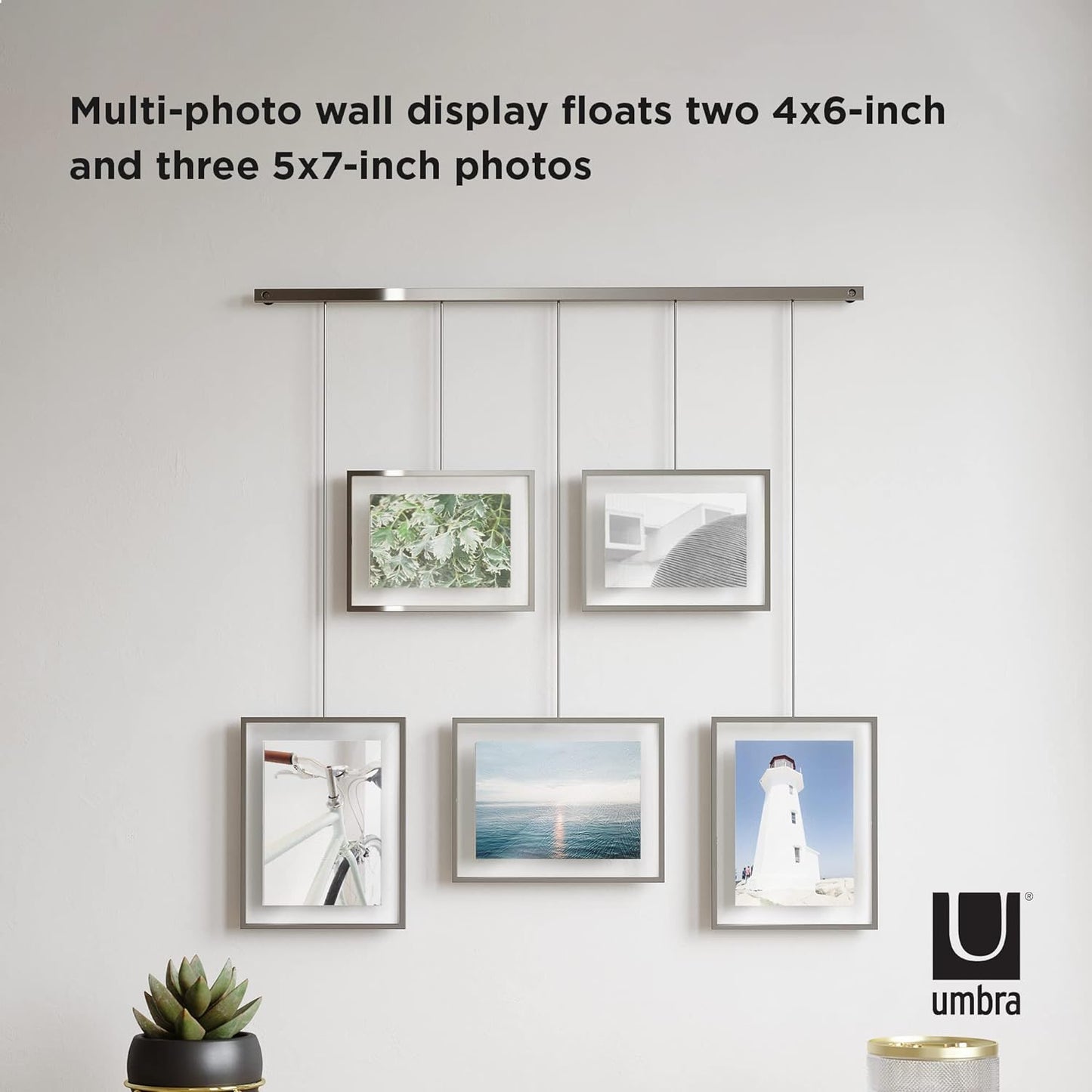Exhibit Photo Display (5 Photos) - Chrome
