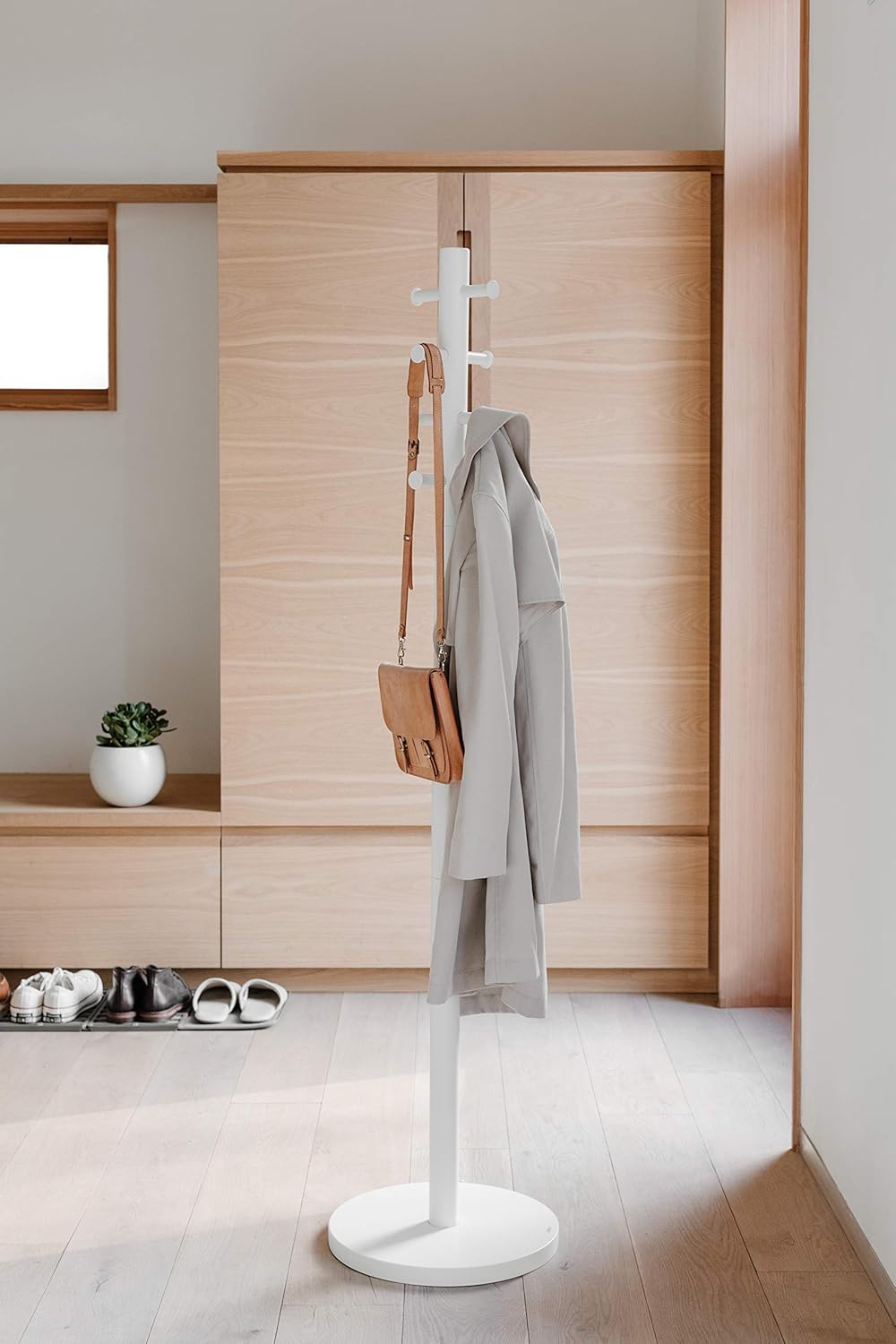 Pillar Coat Rack - White