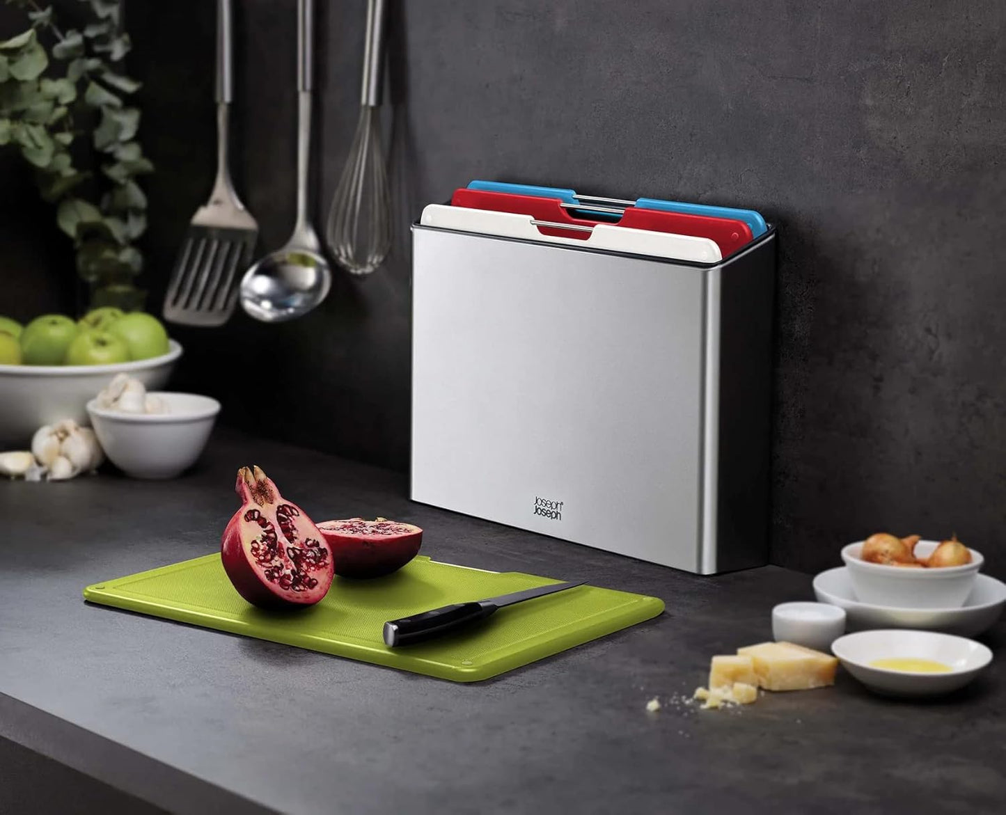 Index Steel Chopping Board Set - Stainless Steel