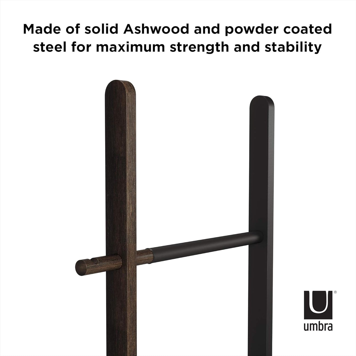 Hub Ladder - Black/Walnut