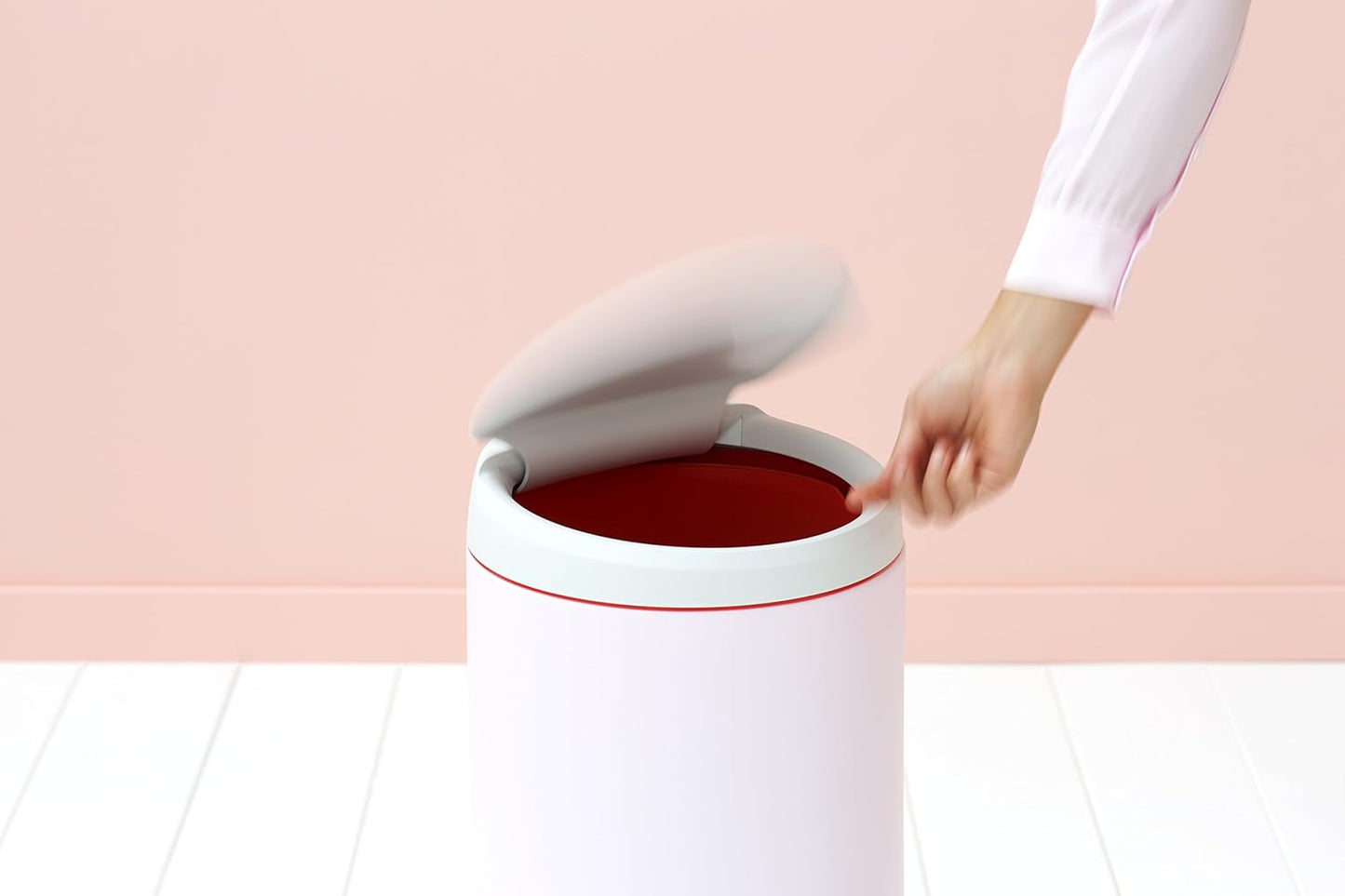 Flipbin 30 Litre - Mineral Pink/Light Grey Lid