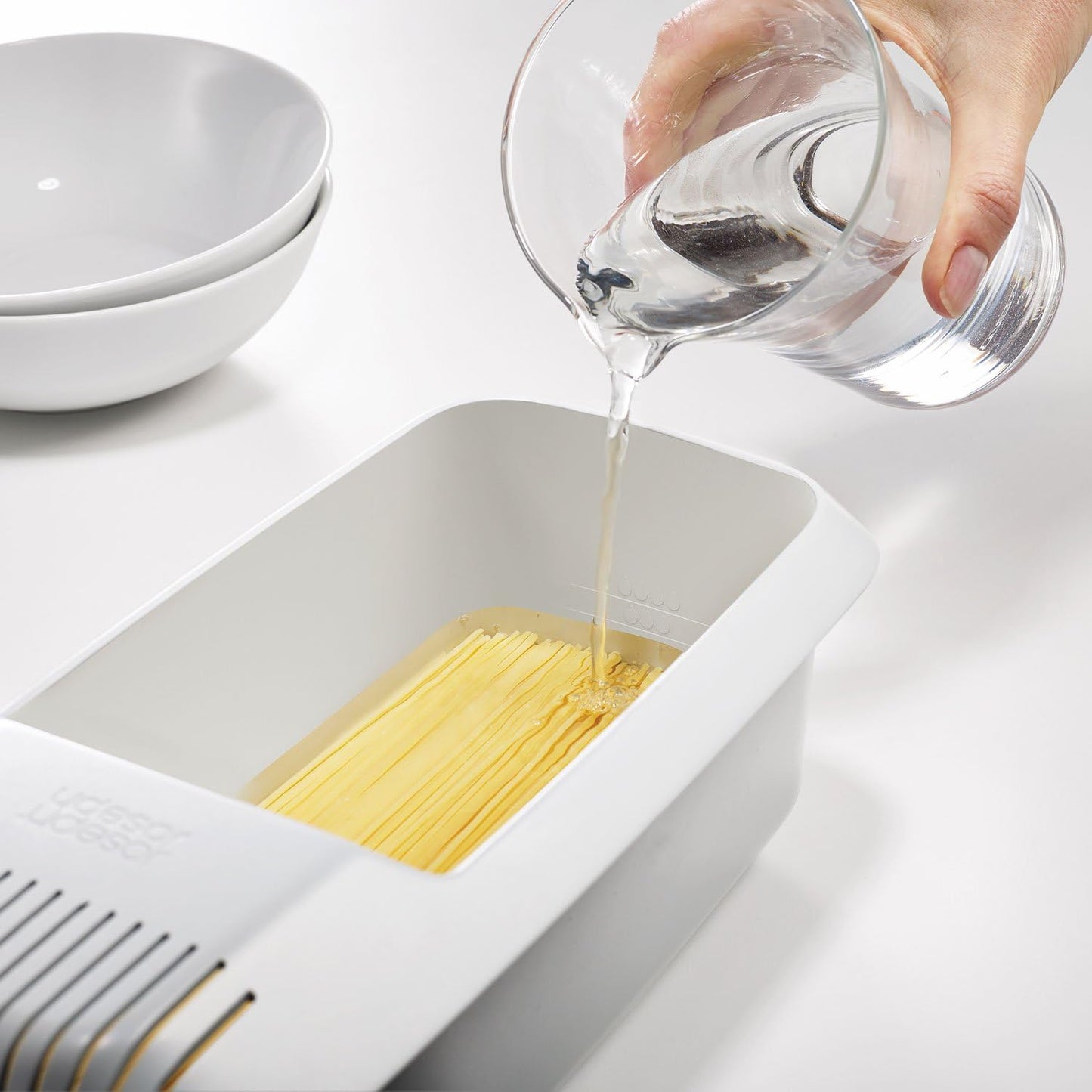 M-Cuisine Microwave Pasta Cooker - Stone/Orange