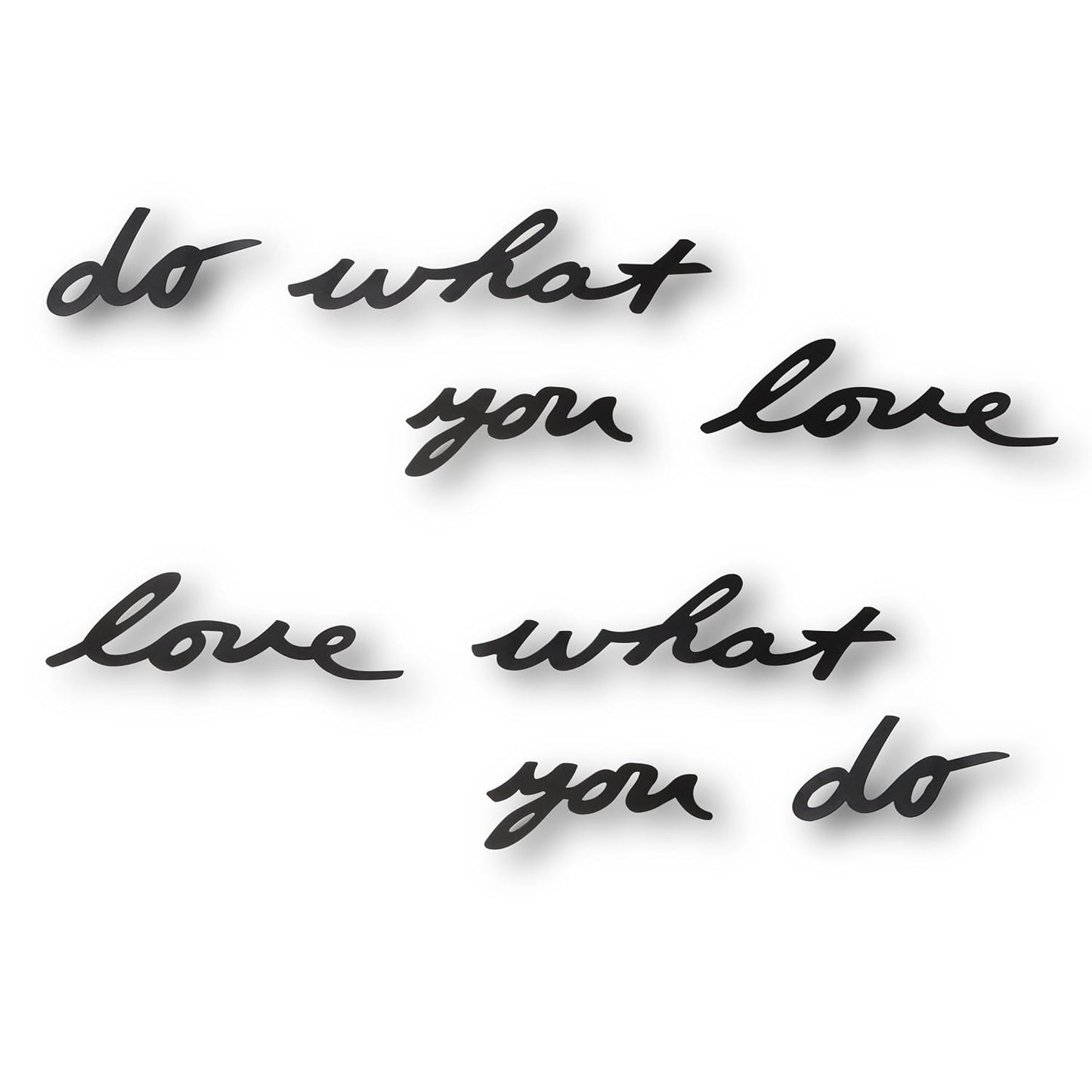 Mantra Wall Decor (Set of 8) - Black