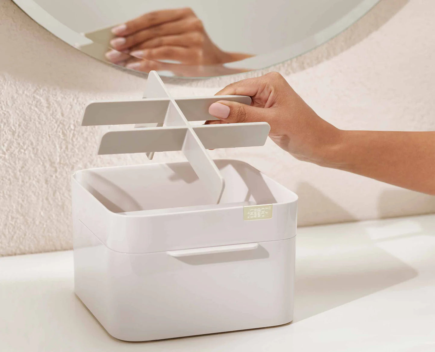 Viva Cosmetic Organiser with Drawer - Shell