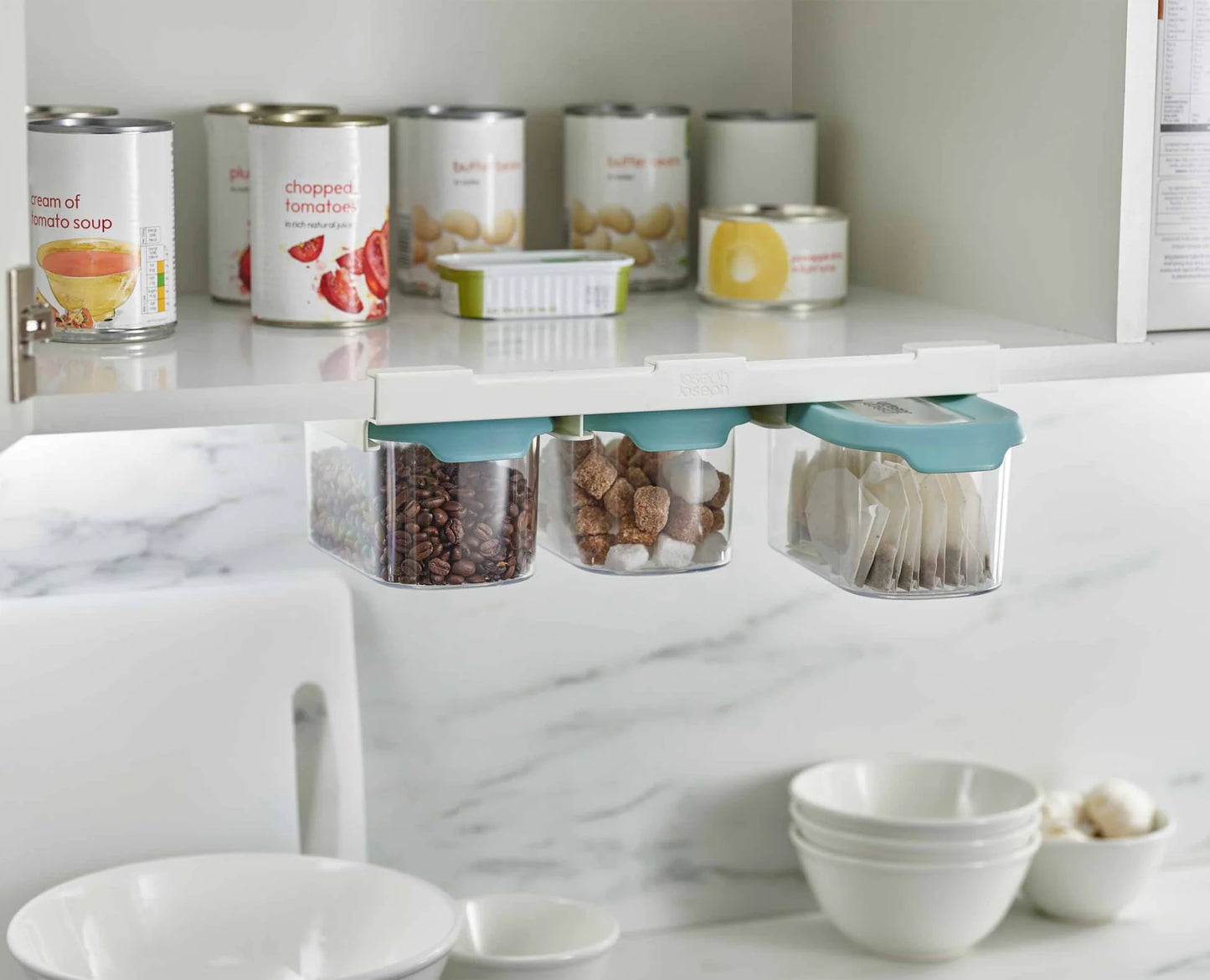 CupboardStore Under-Shelf Storage, 900ml Container Set