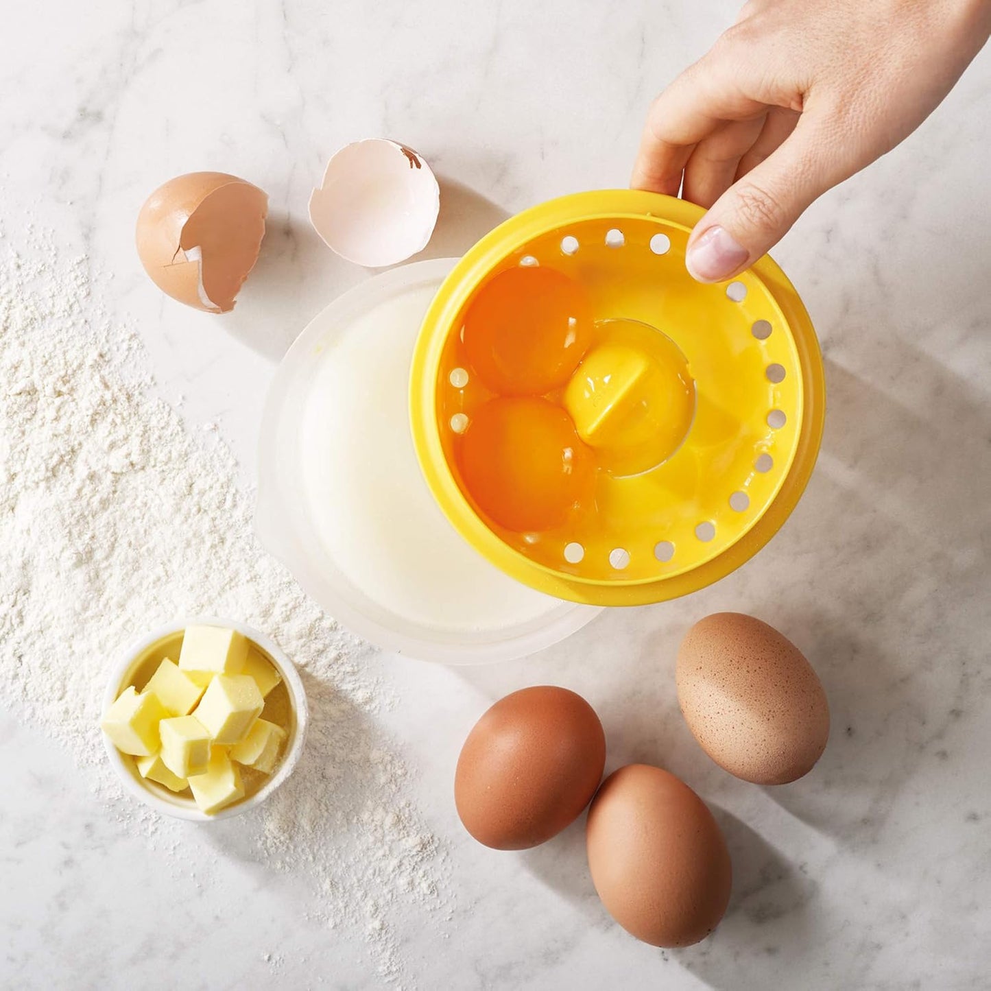 Yolkcatcher Egg Yolk Separator - Yellow