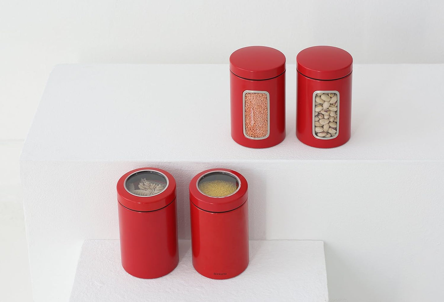 Window Canister 1.4 Litre - Passion Red