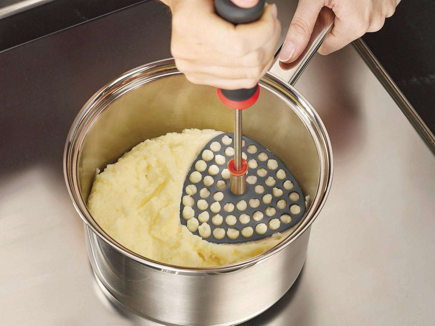 Delta Ergonomic Folding Masher - Grey
