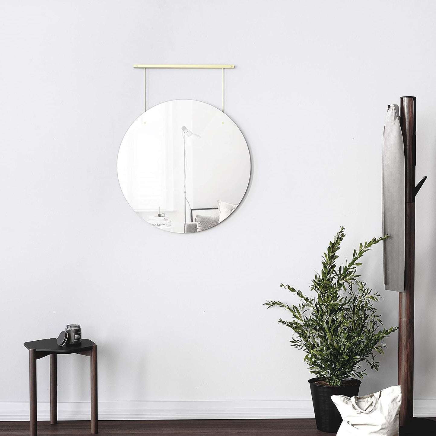 Exhibit Mirror 24" - Brass