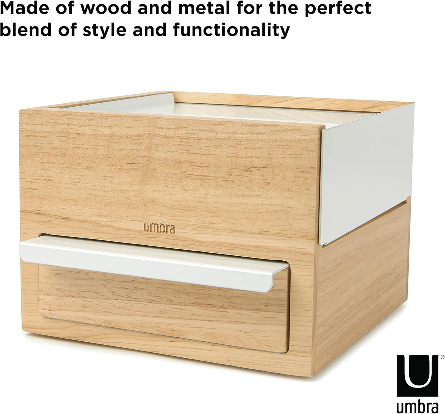 Mini Stowit Jewelry Box - Natural/White