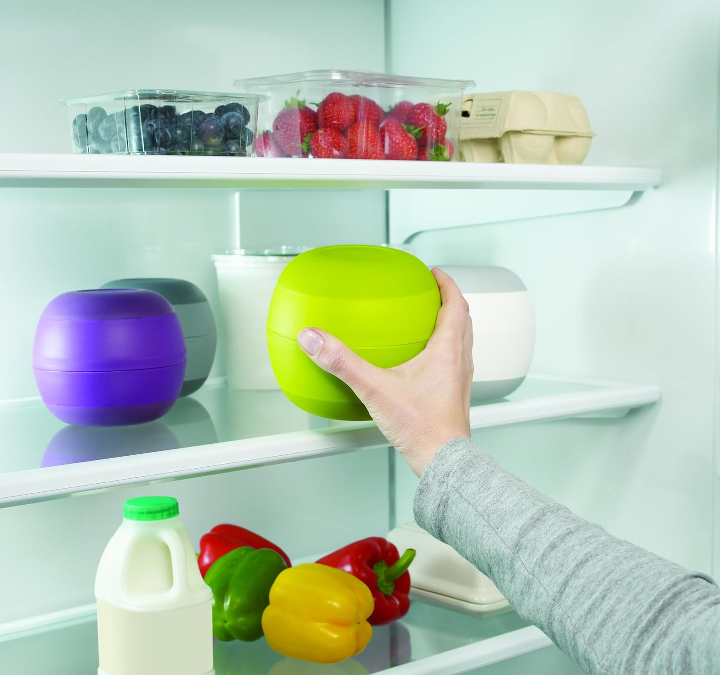 Prep & Store - Green/Aubergine