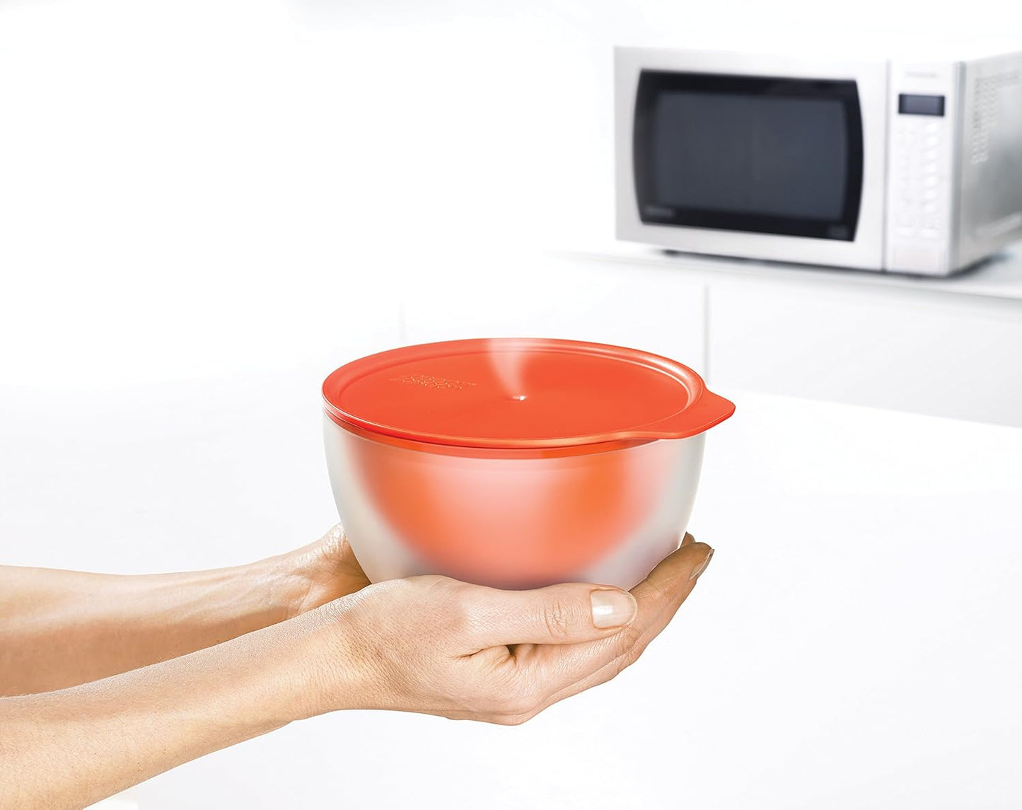 M-Cuisine Cool Touch Microwave Bowl (Set of 2) - Orange