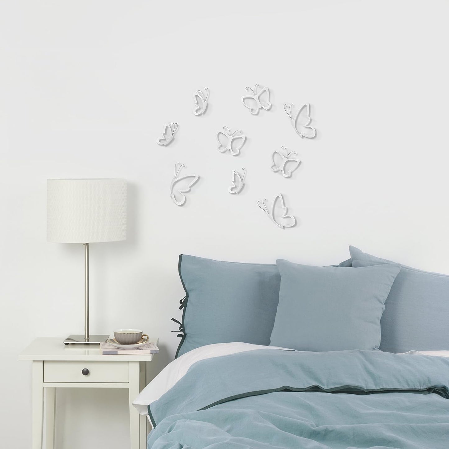 Monarchy (Set of 9) - White/Nickel