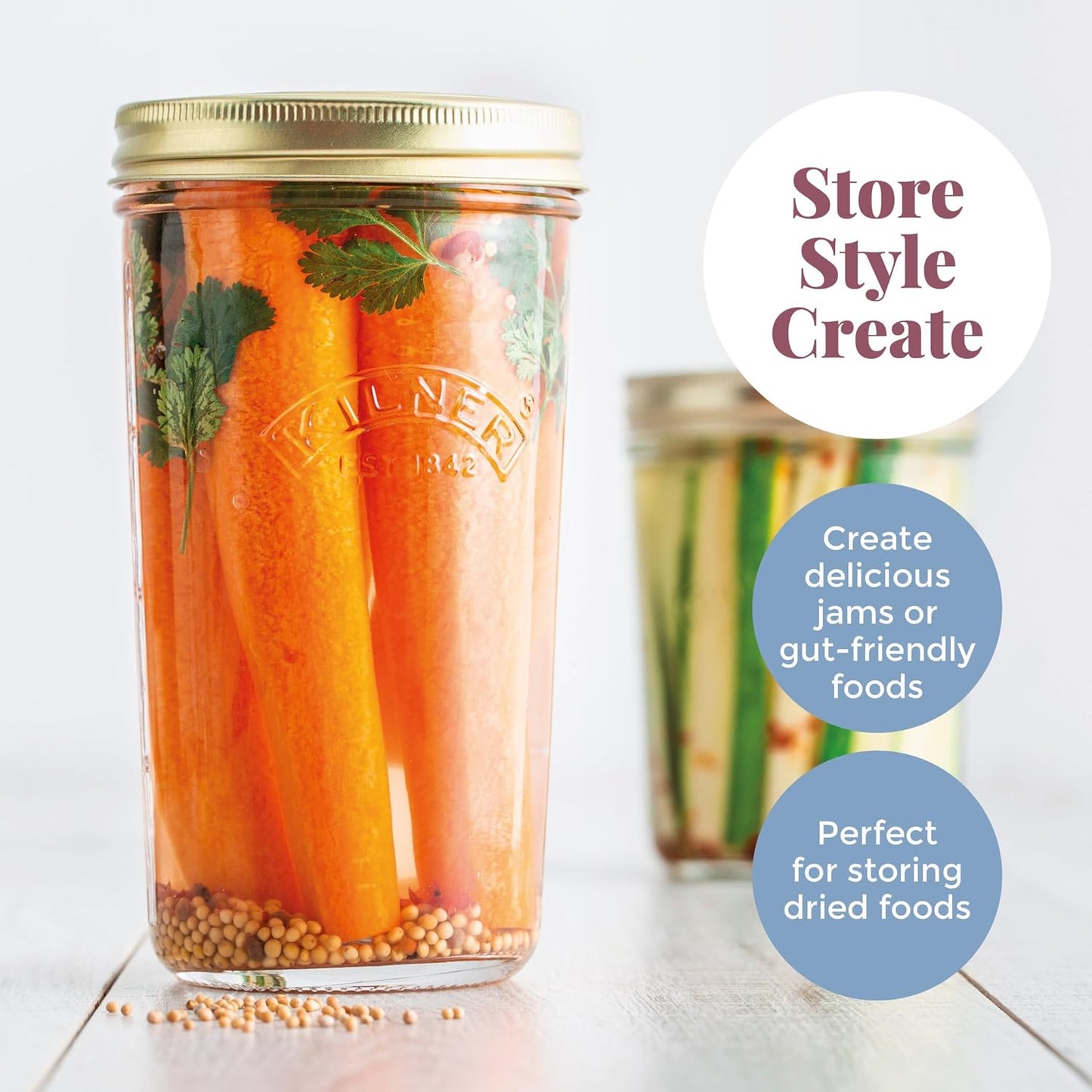 Wide Mouth Preserve Jar, 1L