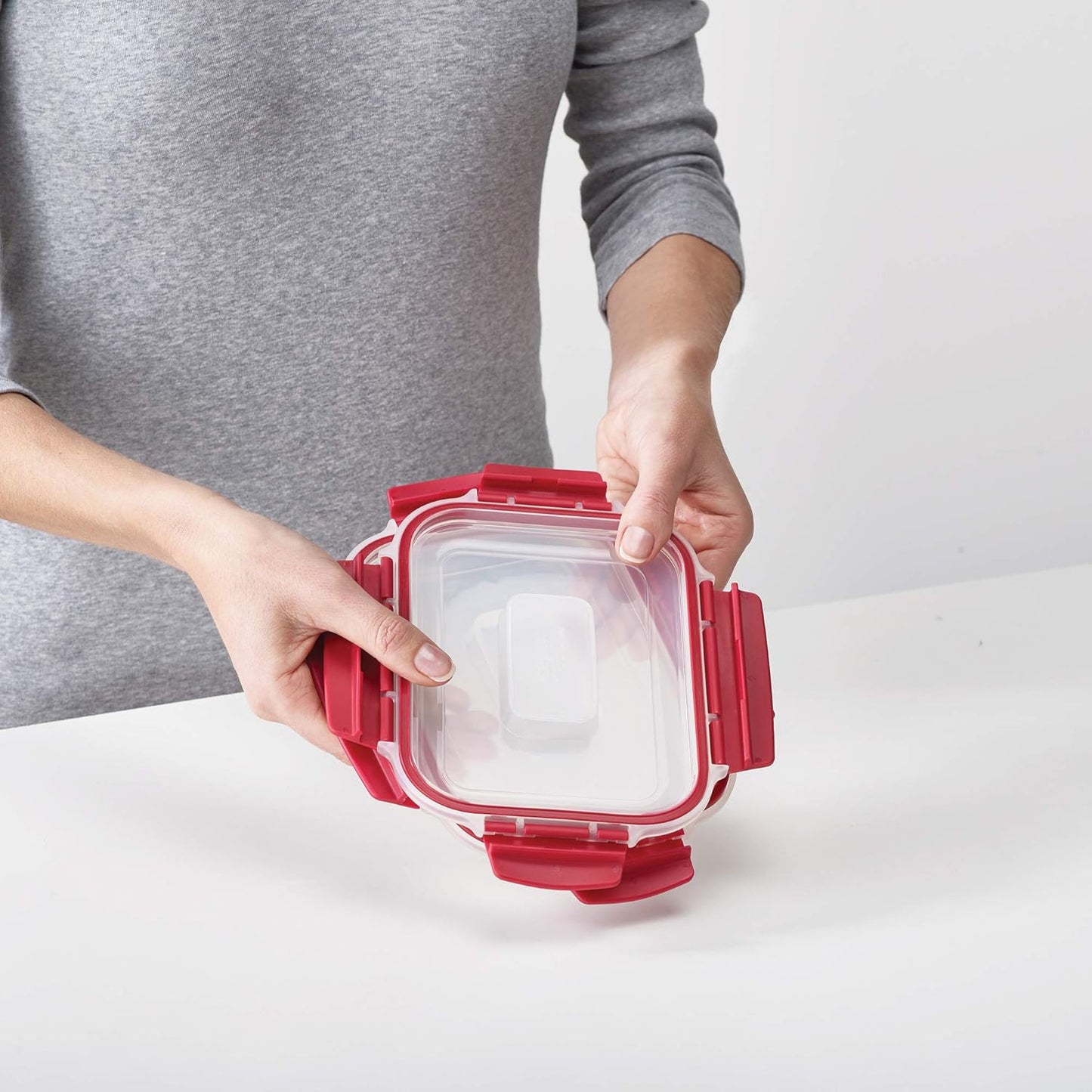 Nest Lock 3-Piece 1.1L Container Set - Red